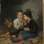 Мальчики, курящие сигары, 1877